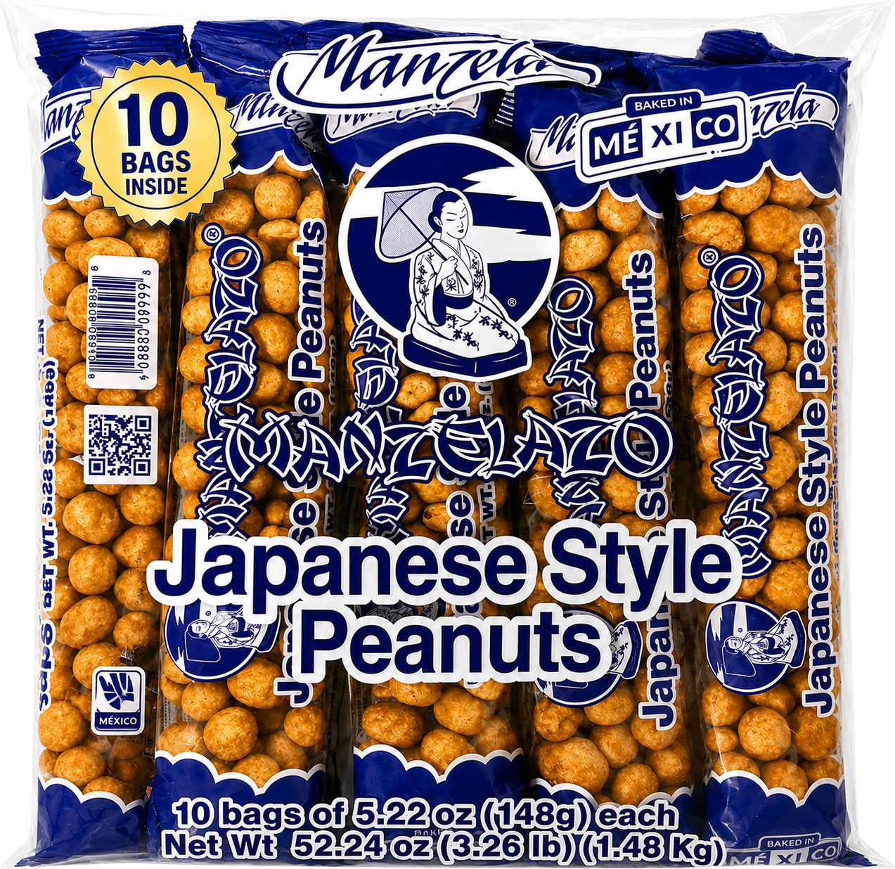 Japanese Style Peanuts Mexican Snack Manzela Spicy Peanuts 10 Pack 52oz gallery