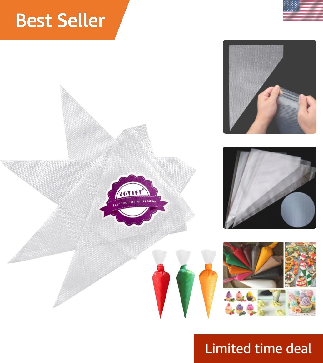 100-Piece 12-Inch Thickened Icing Bags - Professional Quality for Home Bakers gallery