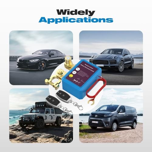 Kill Switch for Car, 12V 240A Remote Battery 240A Switch Flat Installation gallery