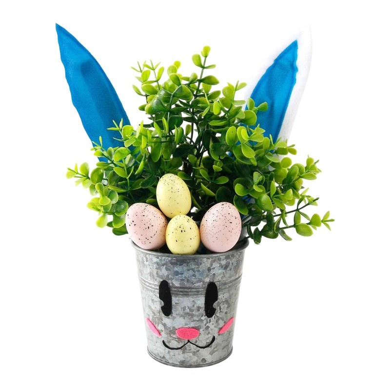 Easter Artificial Potted Plants Centerpiece Mantle Festival Party Foam Egg gallery