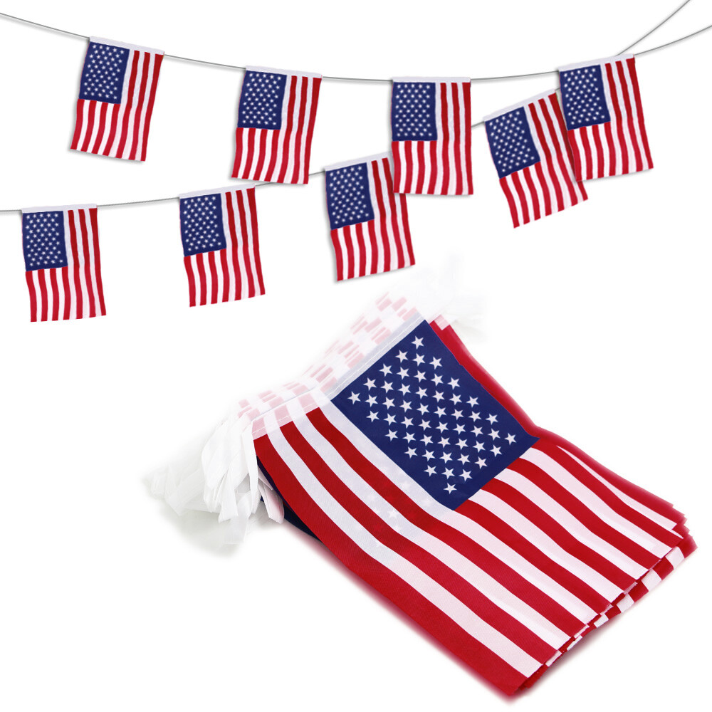 Anley USA American String Pennant Banners, Patriotic Events Decoration Sports gallery