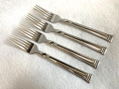 4 Lenox Stainless ESQUIRE Dinner Forks