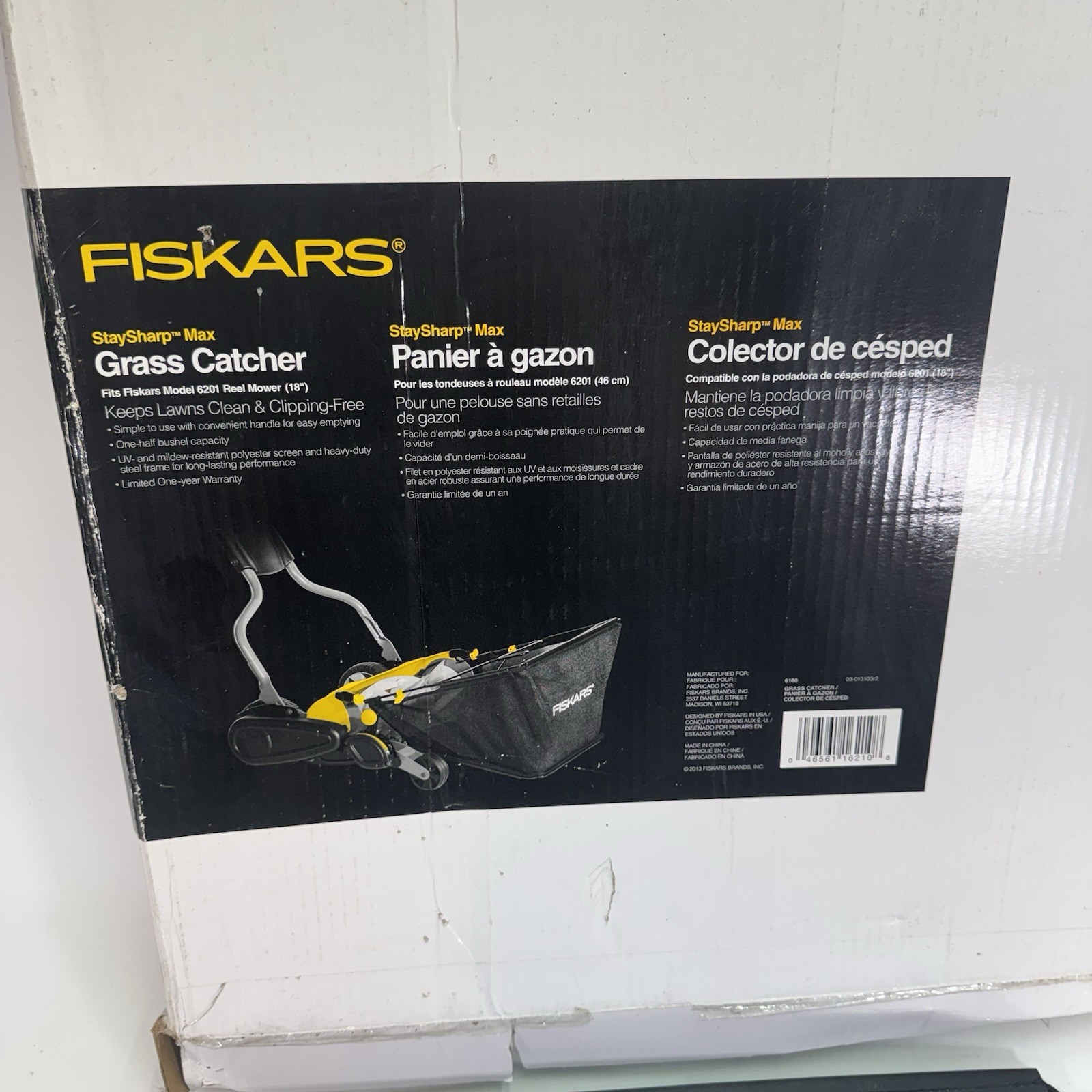 Fiskars Stay Sharp MaxMomentum 6180 Grass Catcher Fits Model 6201 18” Reel Mower gallery