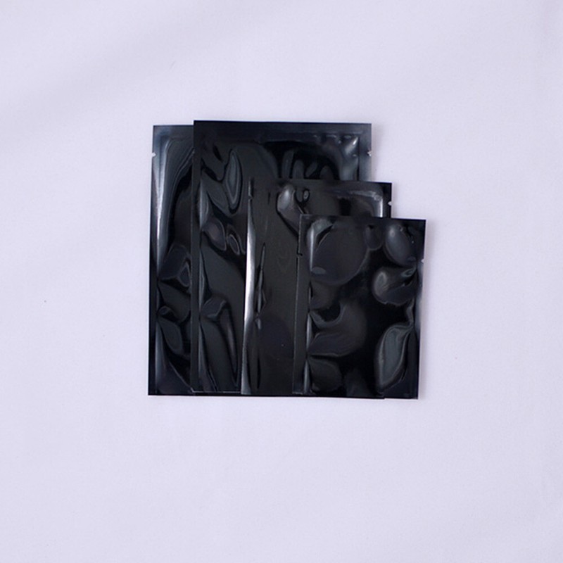 100pcs Double-Sided Black Mylar Foil Sample Open Bags Heat Sealable ~2.3x3.5in gallery