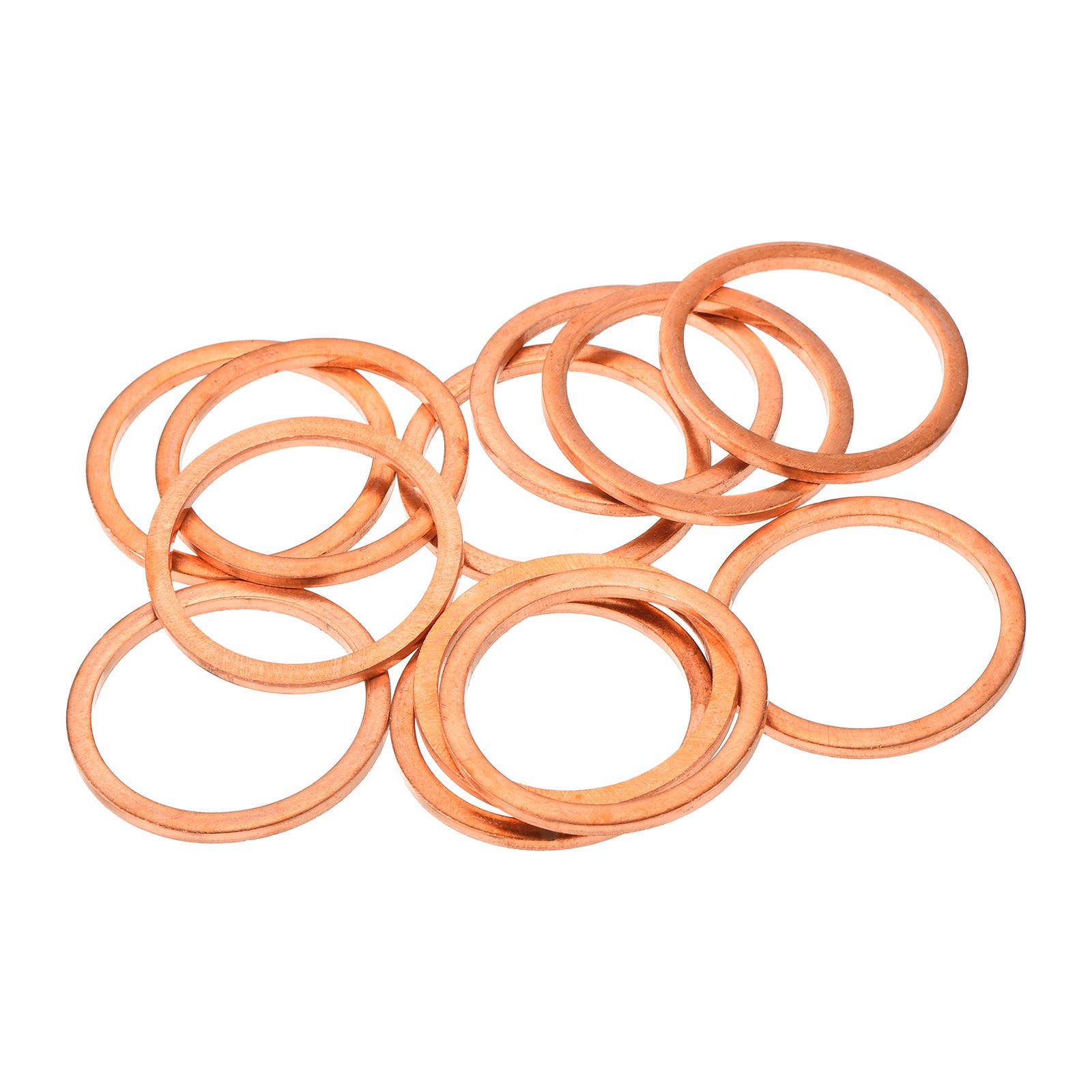 12 Pcs Flat Copper Washers 25x30x2mm Copper Flat Sealing Ring Washers gallery