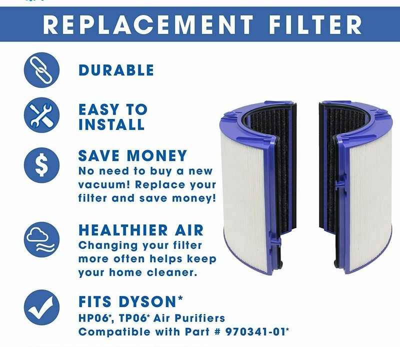 Air Purifier Filter Replacement Compatible with Dyson HP06, TP06, PH01,PH02 gallery