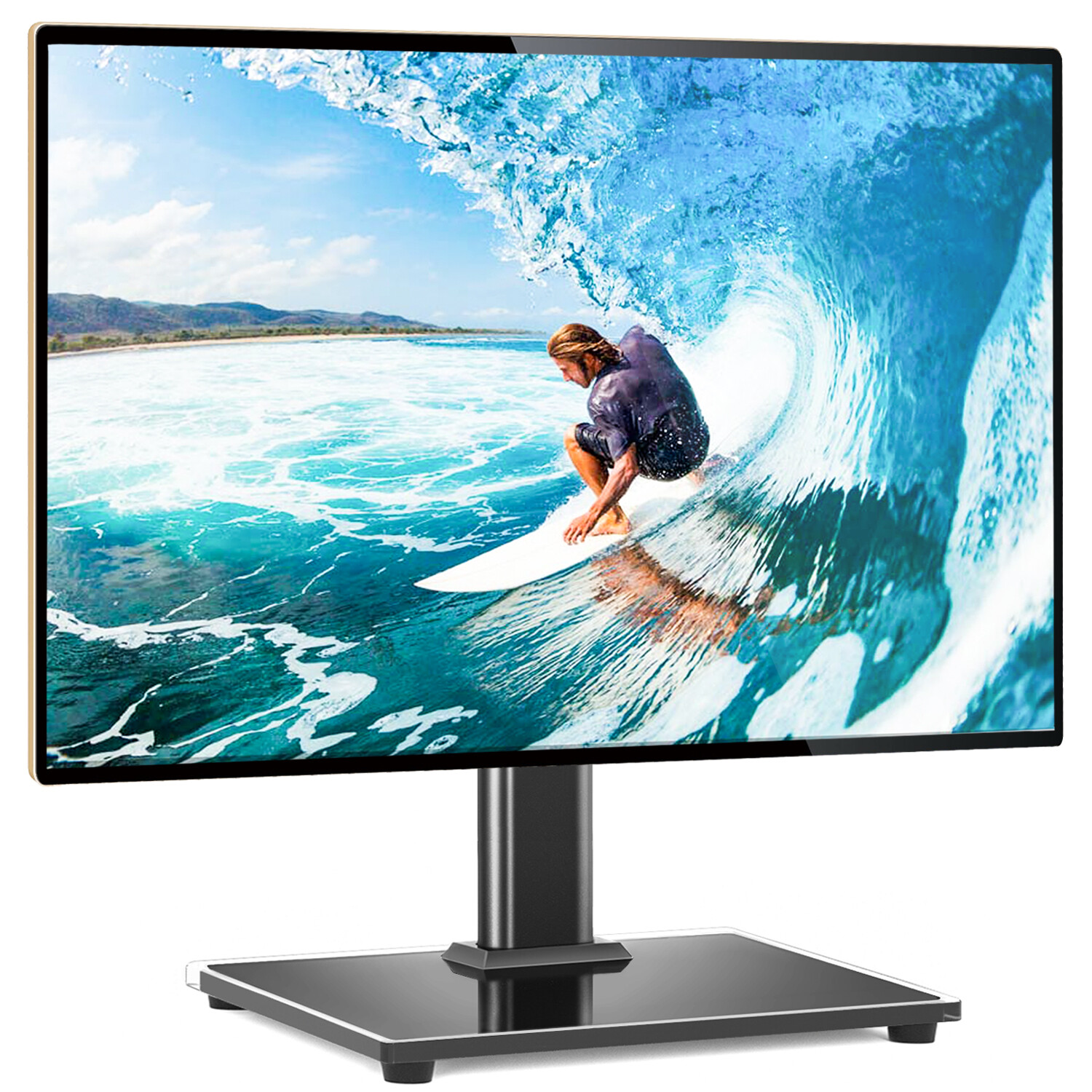 Universal TableTop TV Stand Base with Mount Bracket for 27" to 55" TVs gallery