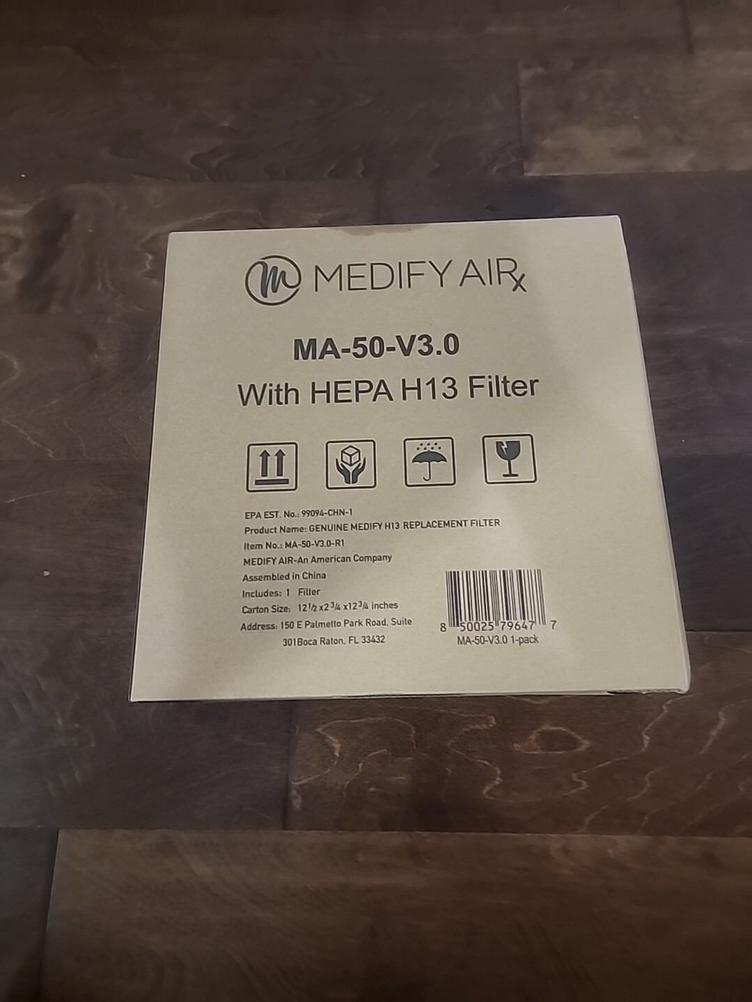 Medify Air MA-50 Replacement Filter H13 True HEPA 850025796477 Part No. 99094 gallery