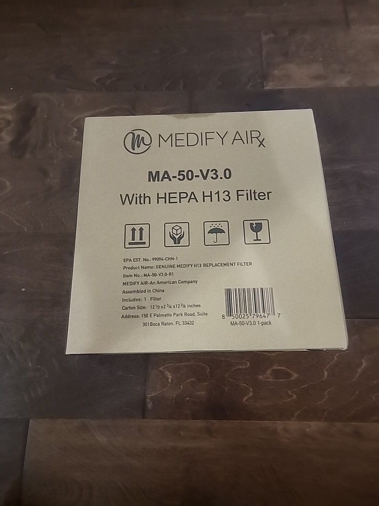 Medify Air MA-50 Replacement Filter H13 True HEPA 850025796477 Part No. 99094