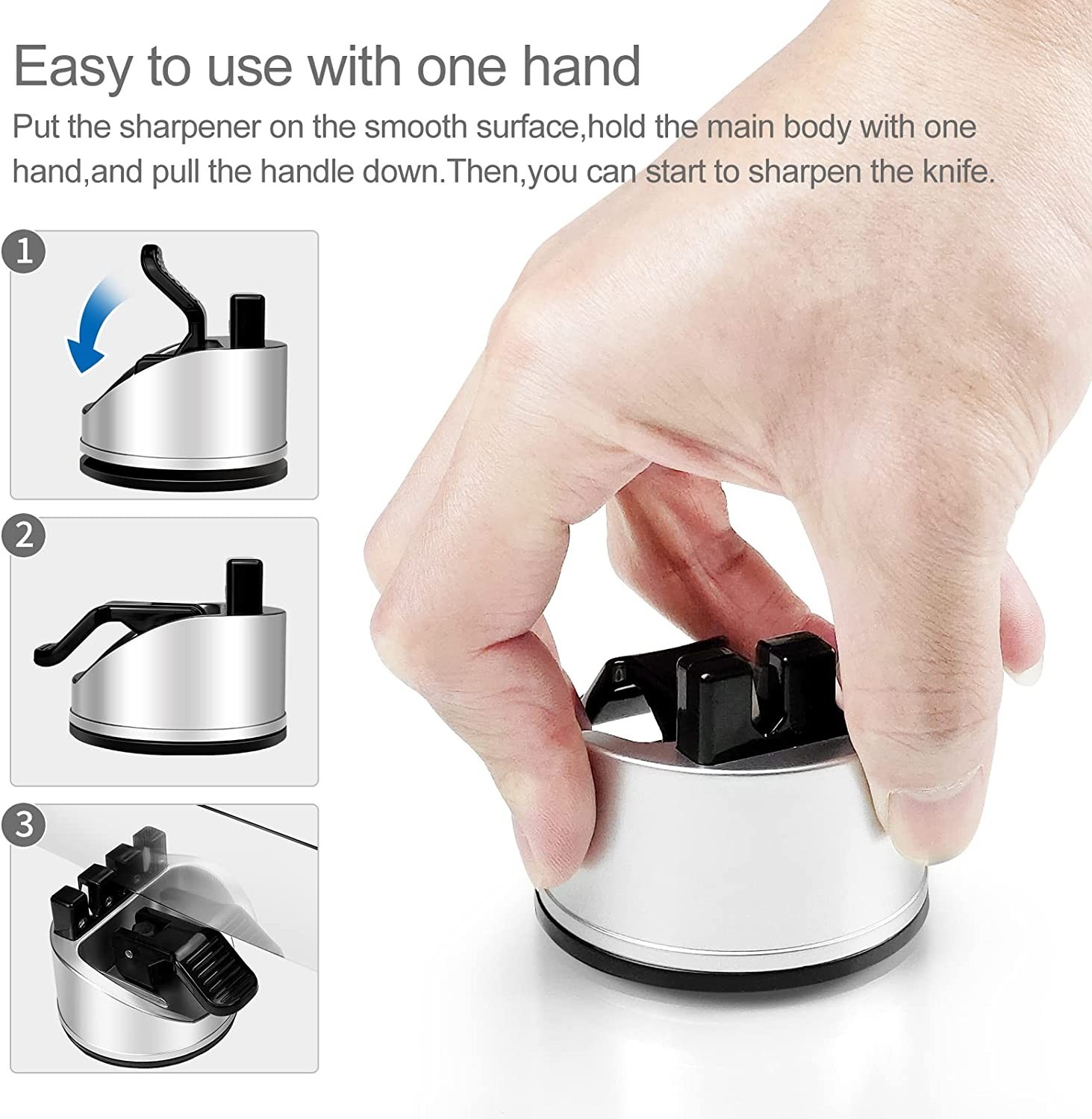 Kitchen Knife Scissors Sharpener Sharpening Tool for Straight & Serrated Knives. gallery