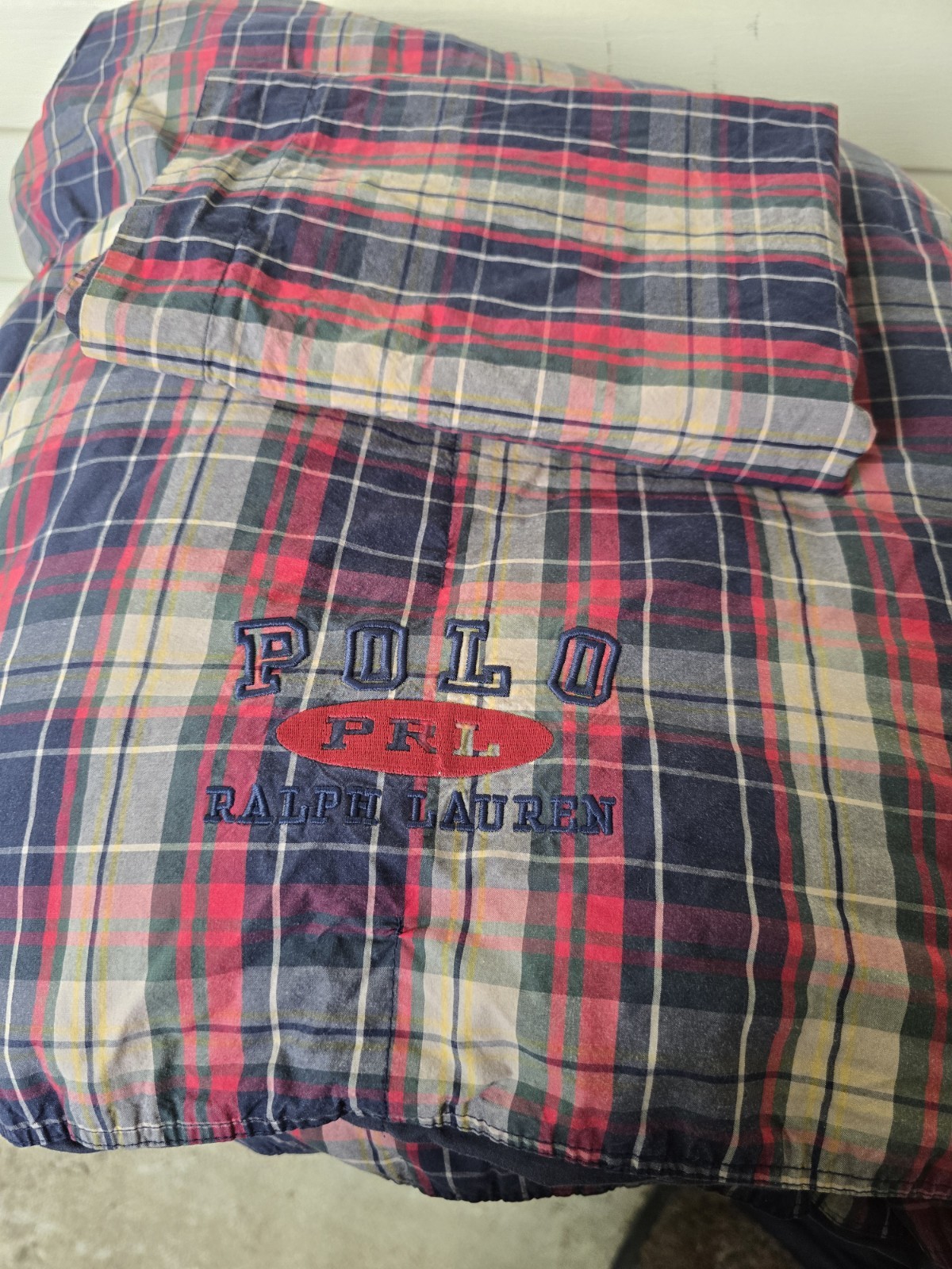 2 Pc Ralph Lauren Twin Reversible Plaid Down Alternative Comforter, 1 Sham gallery