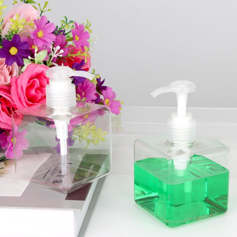 Clear 250ML Pump Bottle Refillable Cosmetic Lotion Dispenser gallery