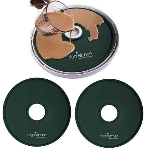 2 Fruit Leather Silicone Dehydrator Sheets with EDGES - NON-Toxic for Nesco gallery