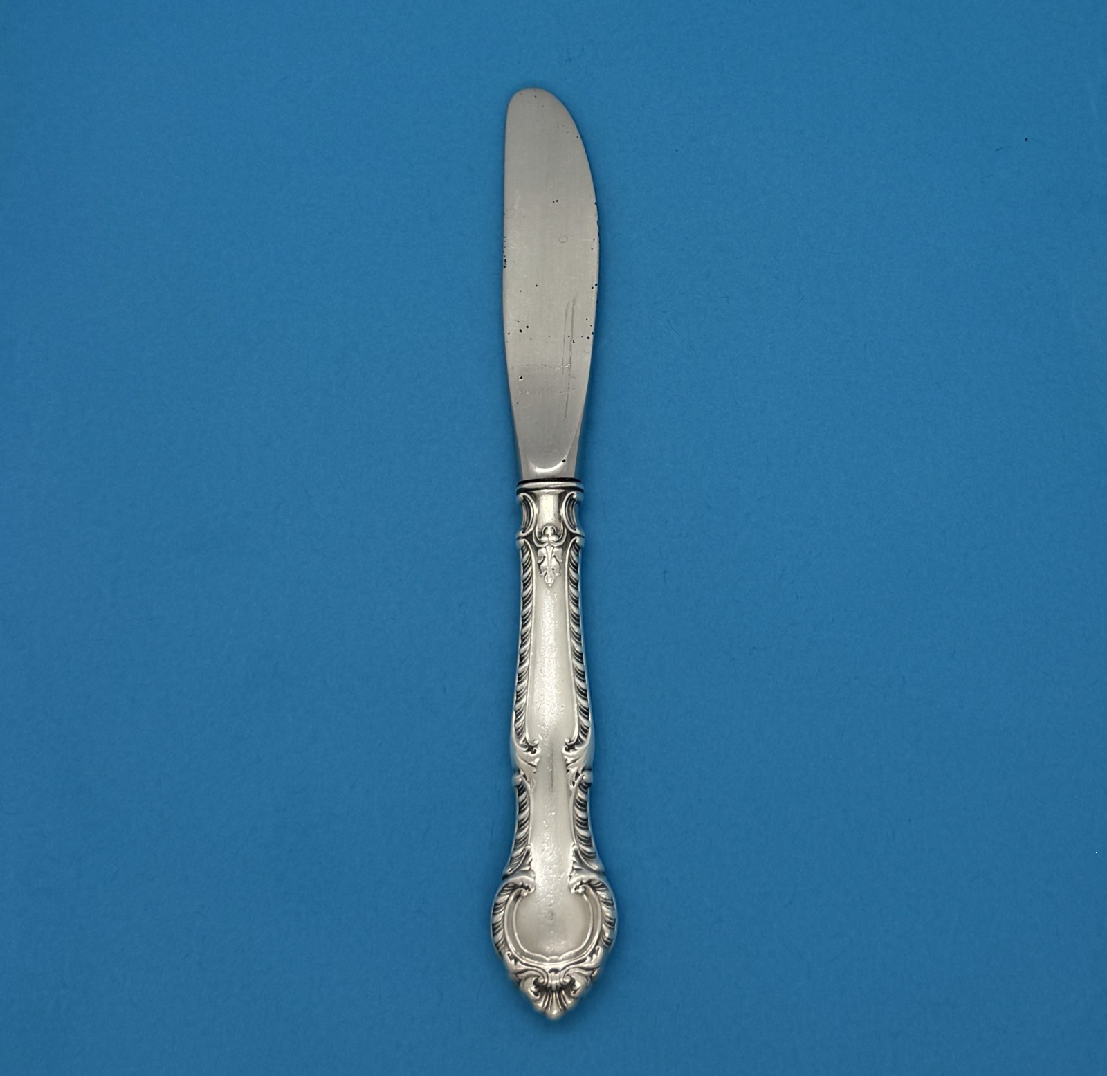 GORHAM ENGLISH GADROON 1939 STERLING SILVER NO MONO BUTTTER SPREADER 6.25" READ gallery
