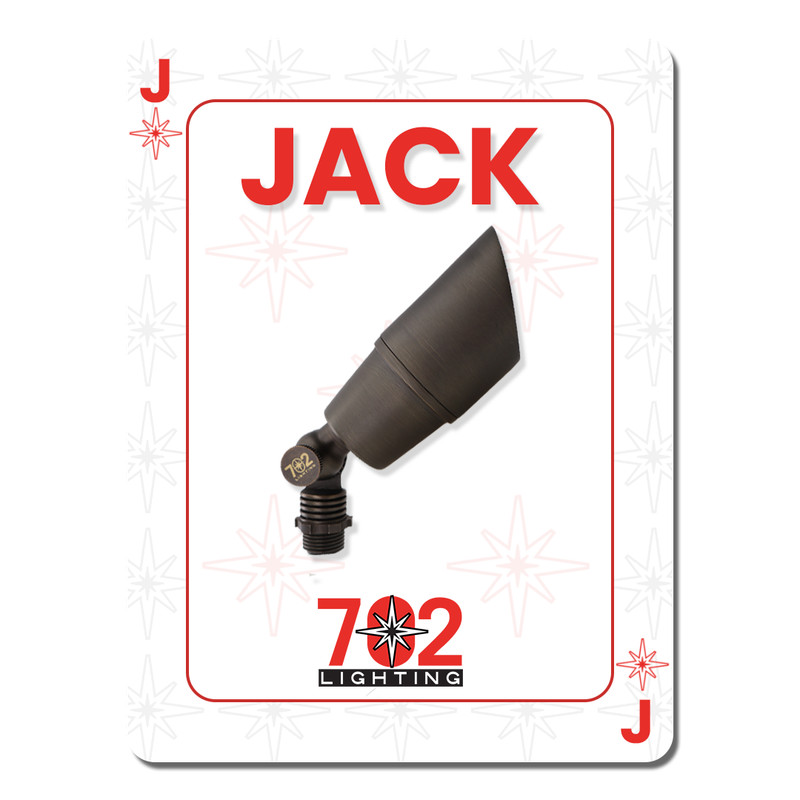 702 Lighting Jack - Fixed socket MR16 Drop-in Uplight in Antique Brass, Convex gallery