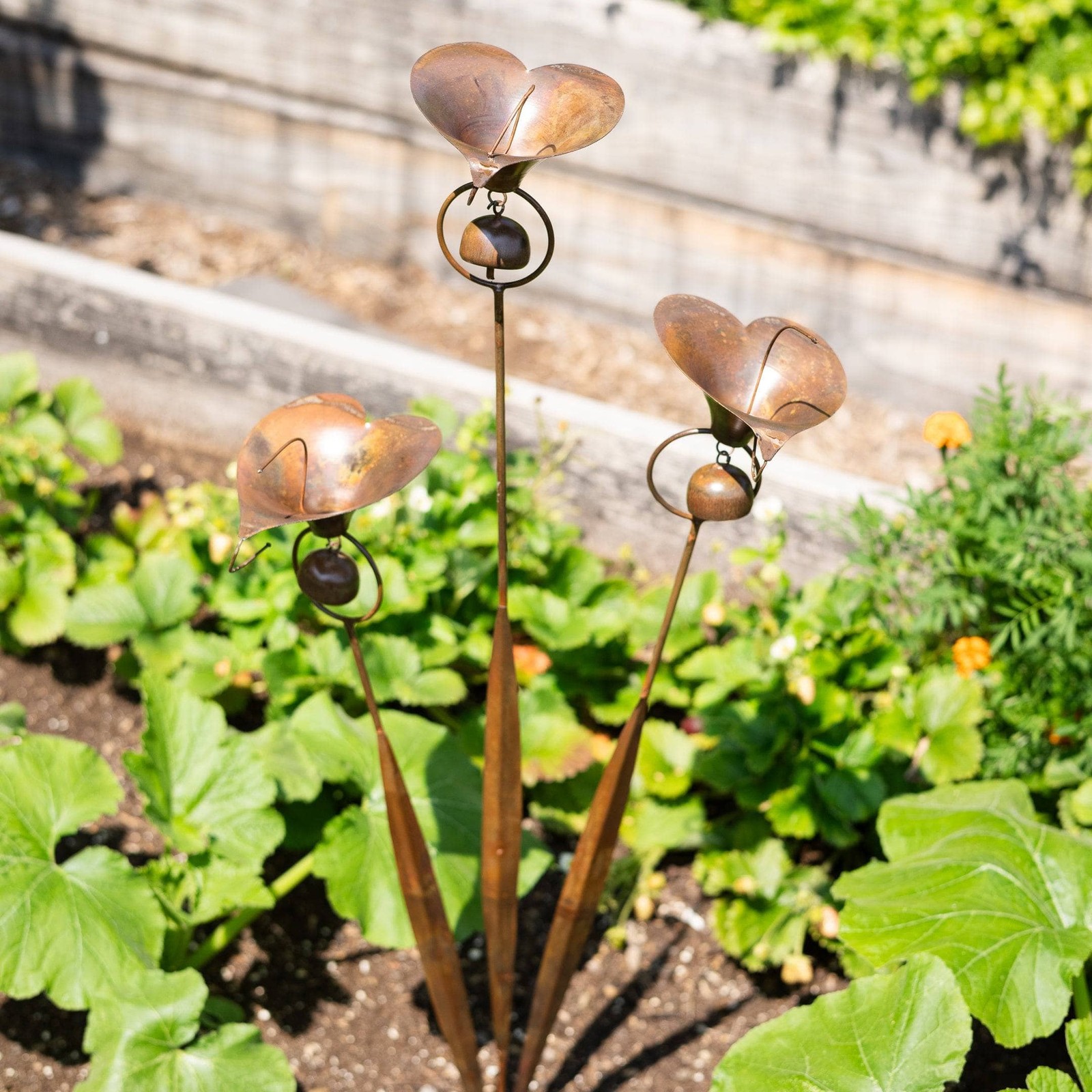 Triple Calla Lily Garden Stake gallery