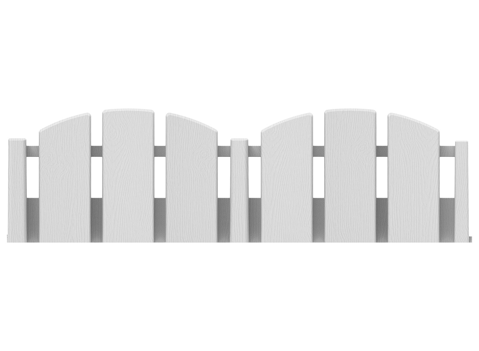 EasyFlex No-Dig Landscape Edging with Anchoring Spikes, 4.5 15 Foot, White gallery