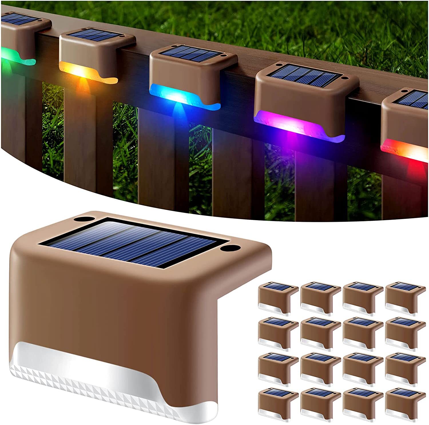 1-24Pcs Solar Pool Side Lights Color Changing Waterproof Light up Swimming Pool gallery