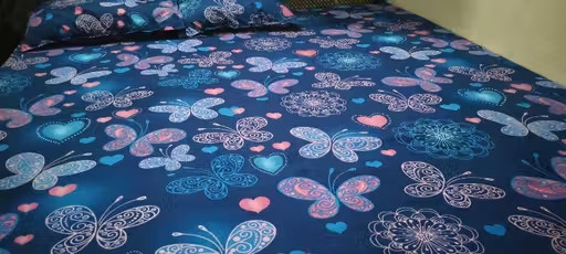 attractive double fitted bedsheet with 2 large pillow covers code 20 gallery