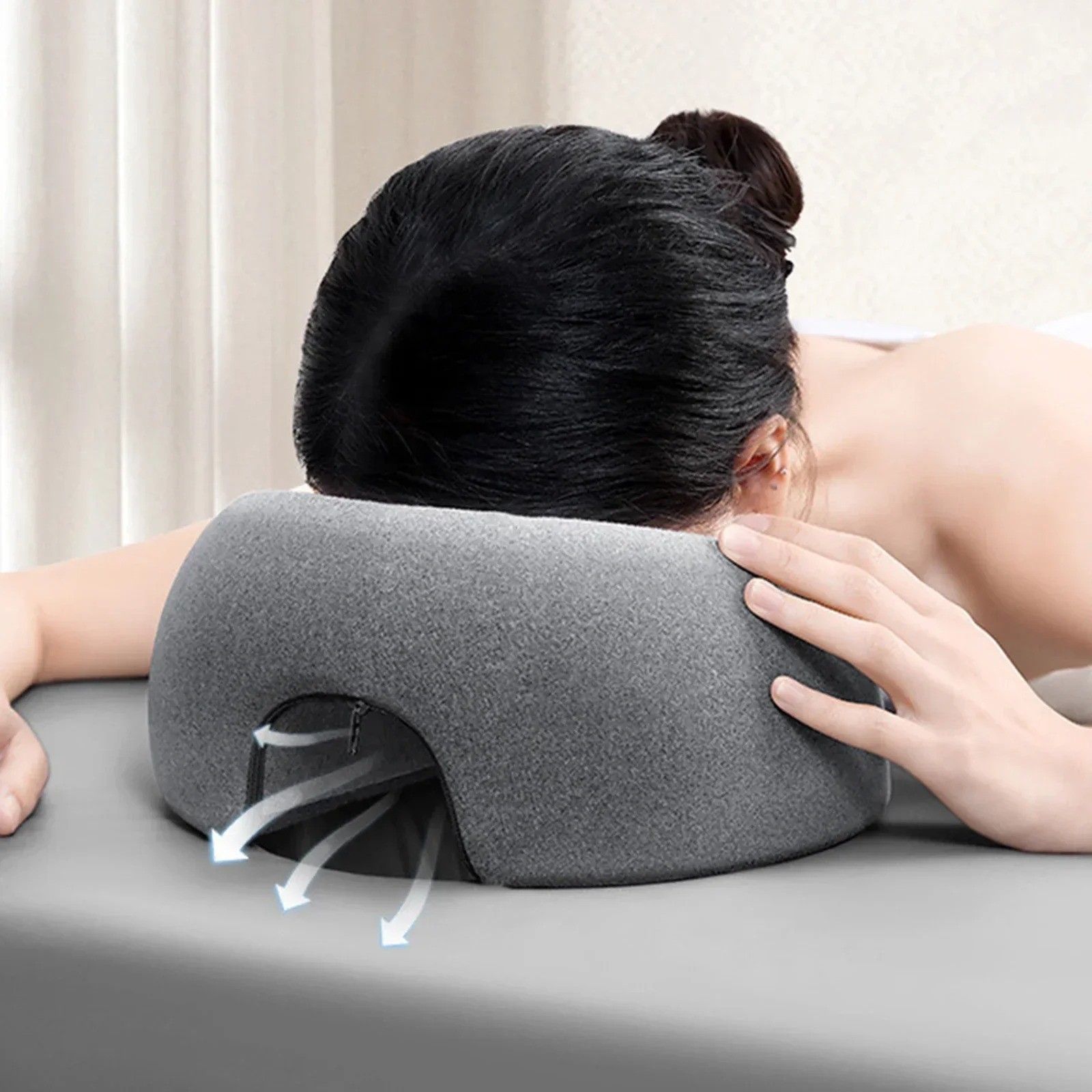 Face-Down Pillow Desk Nap Pillow Prone Resting Comfort Memory Foam Ergonomics-US gallery