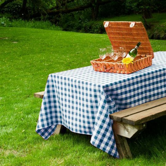 60x102 in. Rect Polyester Tablecloth Gingham Checkered Party Picnic Restaurant gallery