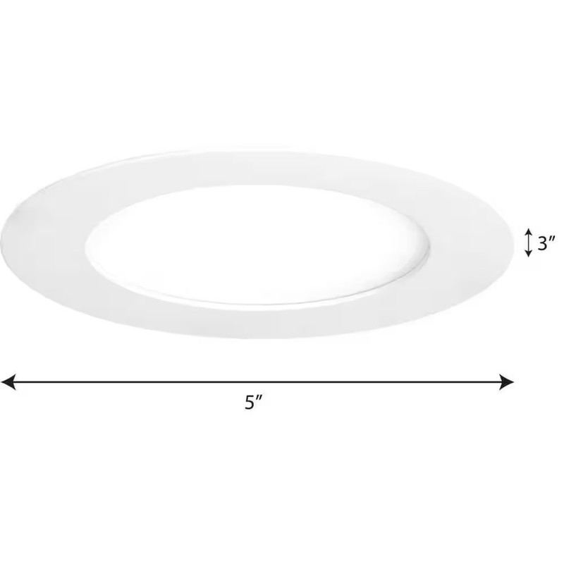 *3 PACK* Progress Lighting 7 inch 3000K White Integrated LED Recessed Trim gallery