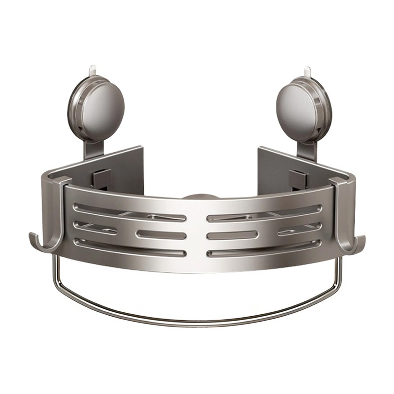 Triangle Suction Cup Corner Shelves, Bathroom Rack, Suction Cup Shower Caddy gallery