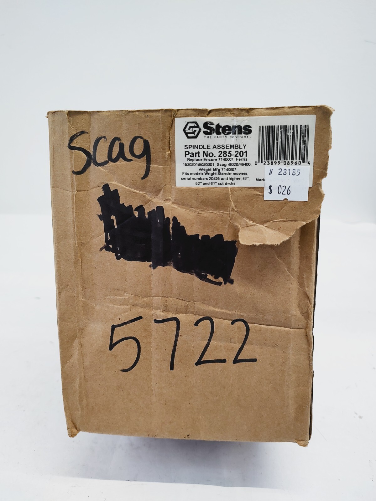 Stens 285-201 Spindle Assembly Replaces Scag 46020/26400 NOS gallery
