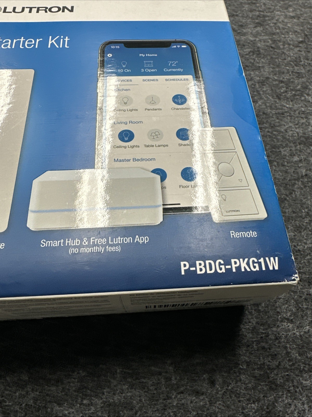Lutron Caseta Smart Dimmer Starter Kit W/Hub P-BDG-PKG1W NEW SEALED gallery