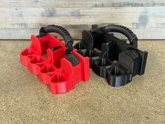 Milwaukee M12/M18 Battery Caddy with Soft Handle & Airtag Mount