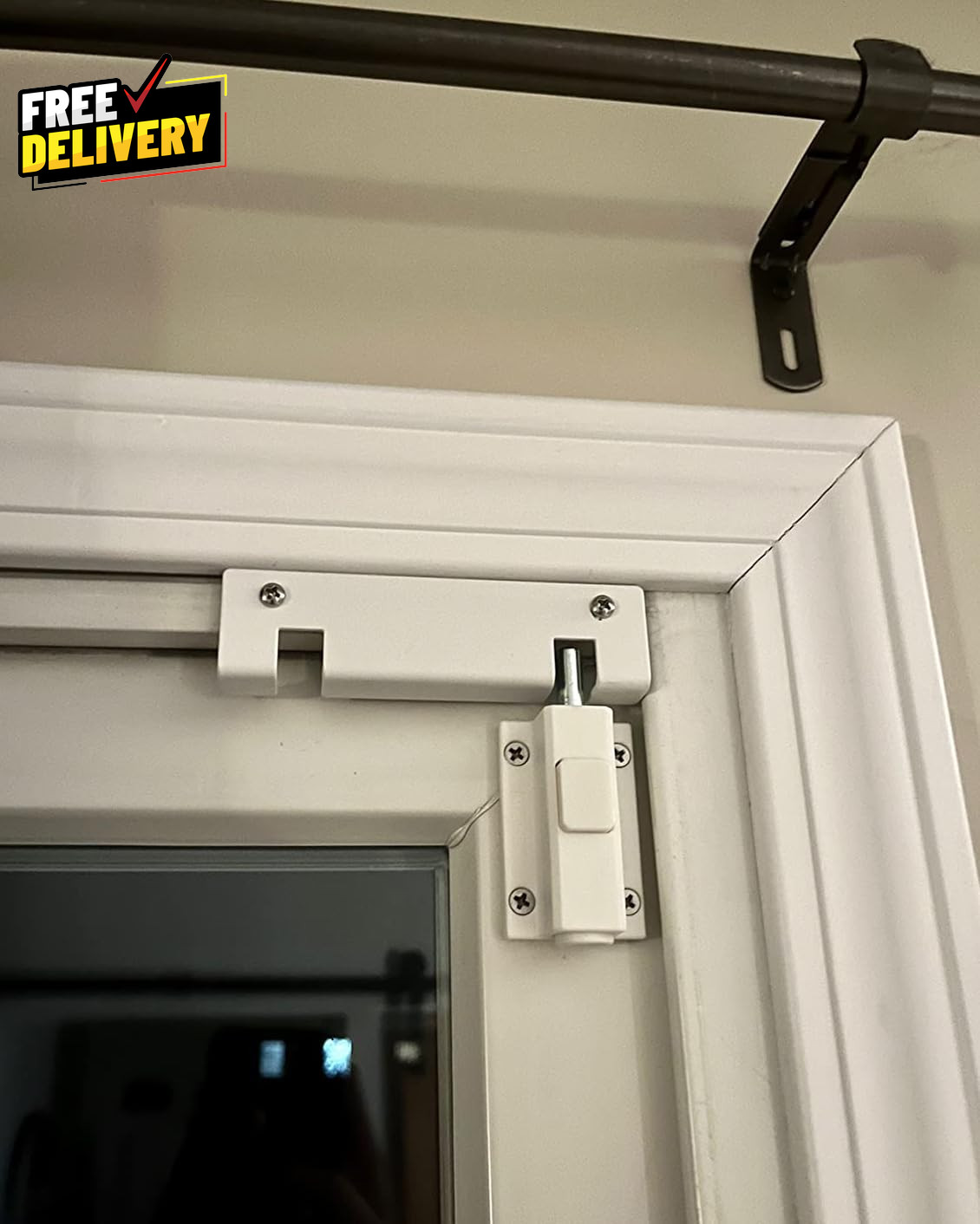 Sliding Door Security Lock Sliding Patio Door Lock for Glass Doors Child Safety gallery