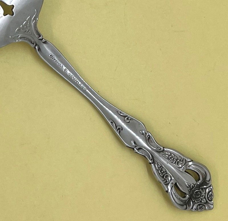 ONEIDA HEIRLOOM CUBE MICHELANGELO GLOSSY STAINLESS FLATWARE FLORAL - CHOICE gallery