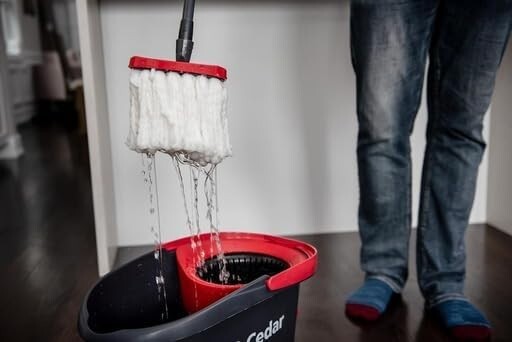 O-Cedar Easy Wring Spin Mop & Bucket Floor Cleaning System with 3 Extra Refills gallery