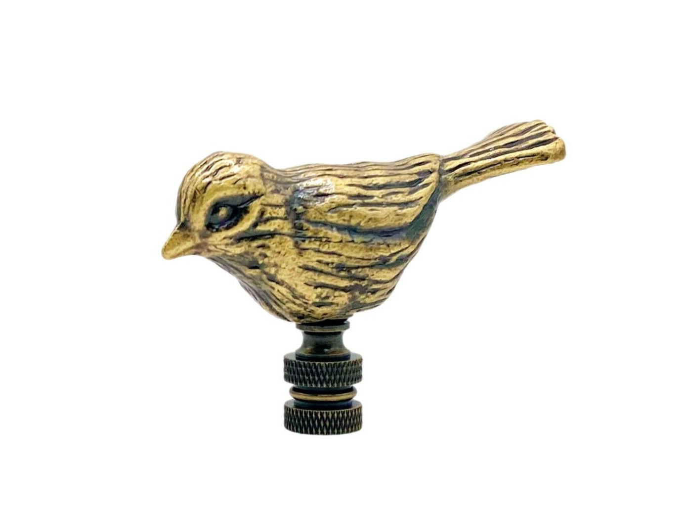 Lamp Finial-SPARROW-Antique Brass Finish, Highly detailed metal casting gallery