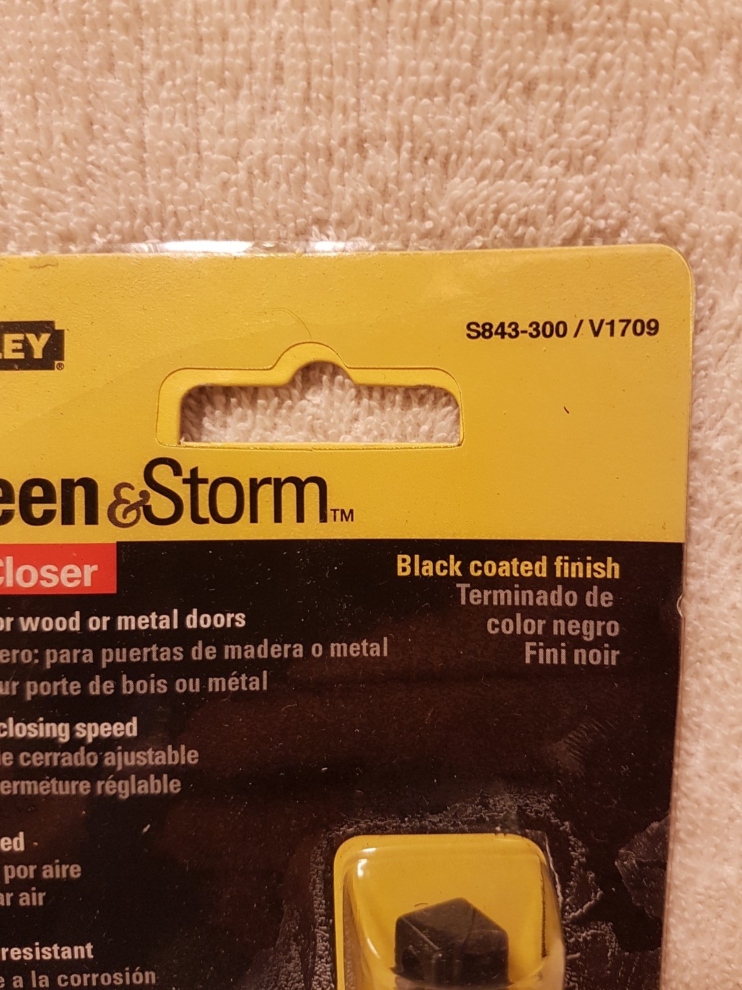 NEW STANLEY SCREEN & STORM NO-S843-300 DOOR CLOSER, BLACK FINISH READY FOR USE👍 gallery