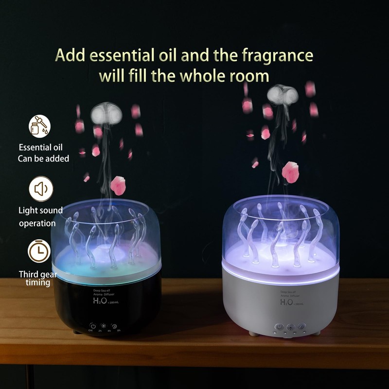 Jellyfish Humidifier Diffuser, 280ml Essential Oil Diffuser with Re... Fast Ship gallery