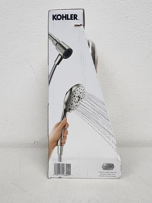 Claro 3-Spray Wall Mount Handheld Shower Head in Vibrant Brushed Nicke READ** gallery