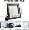 2 Pack 100W LED Flood Light Outdoor, 10000LM Bright LED Work Lights Plug in, IP gallery