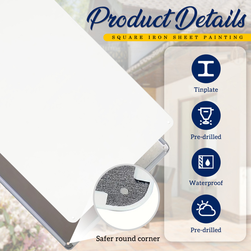 Customized Horizontal Tin Sign, allowing for the addition of any text/Photo gallery