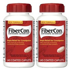 FiberCon Coated Fiber Therapy Caplets 280 Count Bowel Irregularity Constipation