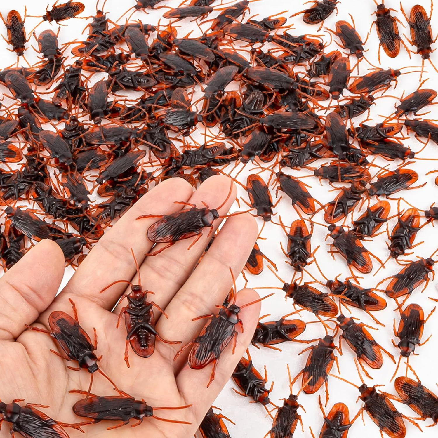 150PCS Fake Roaches Prank - Stuff Plastic Bugs Pranks for Adults Prank Kit Reali gallery