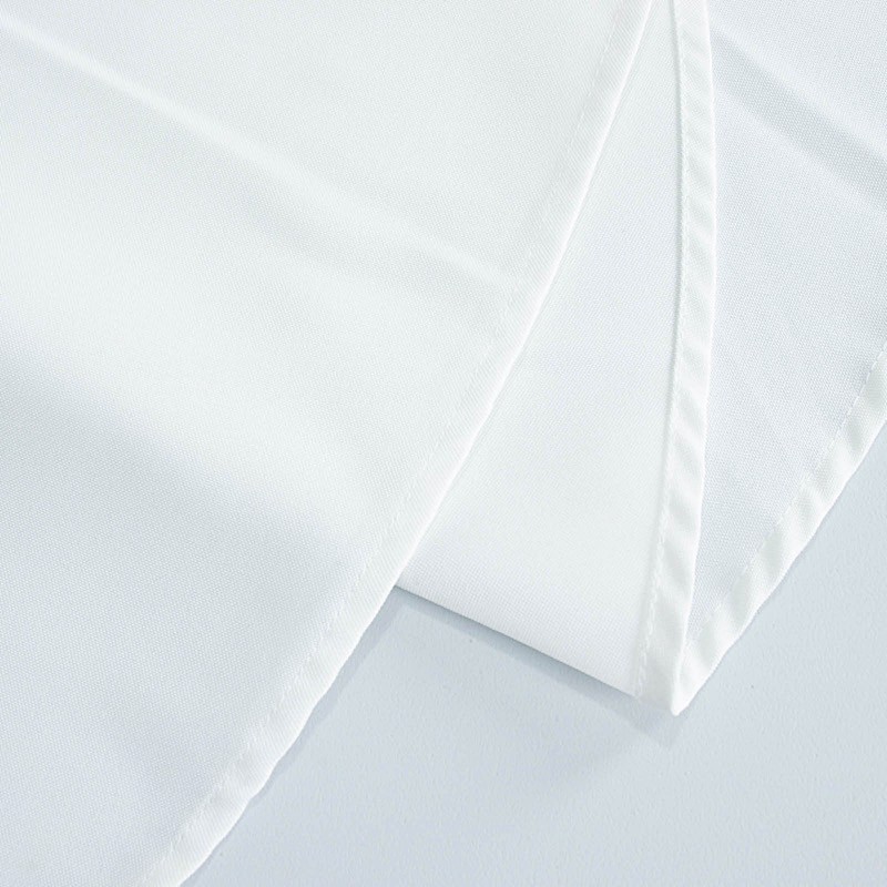 90" x 90" WHITE Premium Polyester Square TABLECLOTH Party Events Decorations gallery