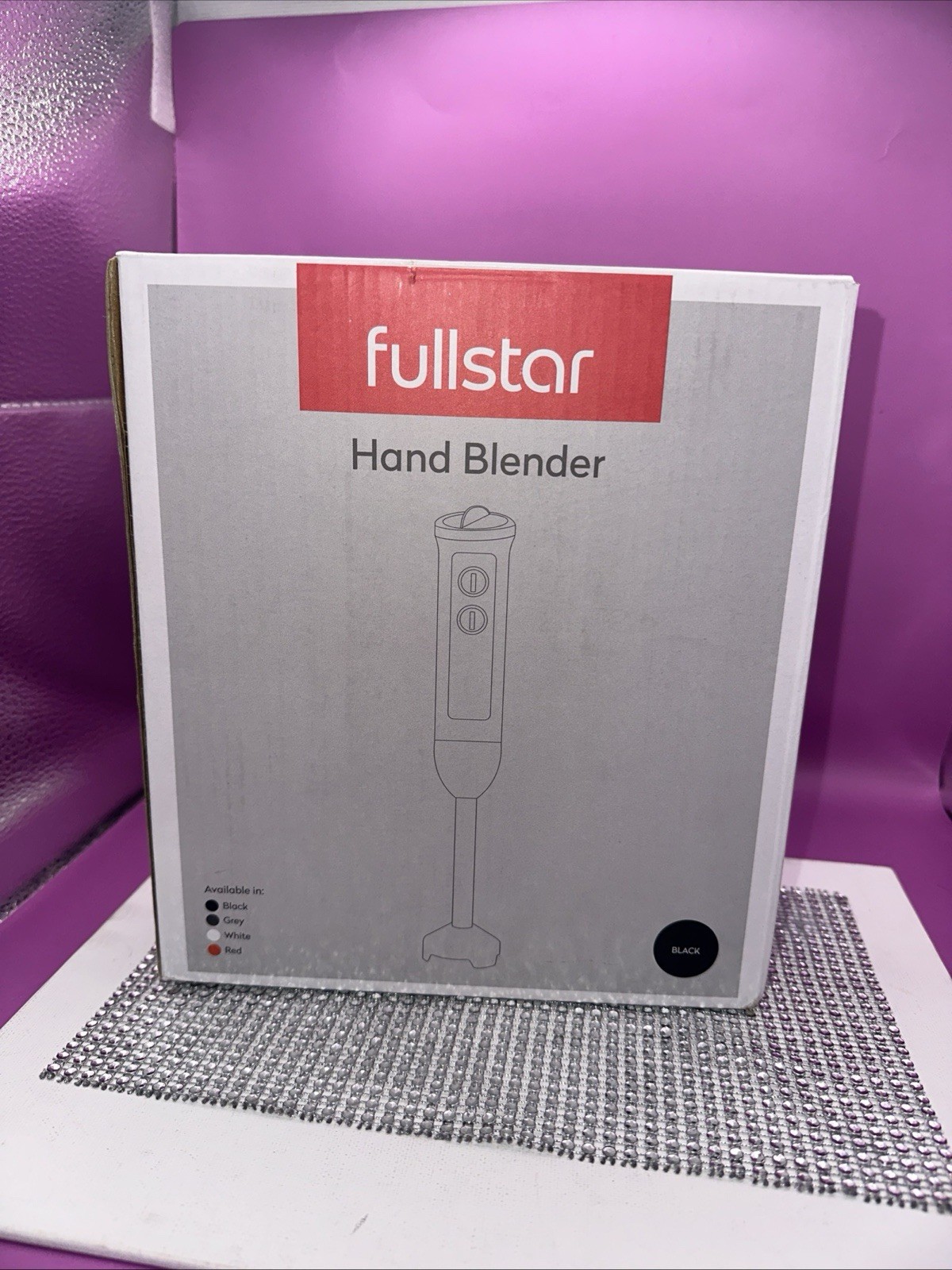 500w Fullstar HB-103SBL Hand Blender Set Black New Open Box Immersion Blender gallery