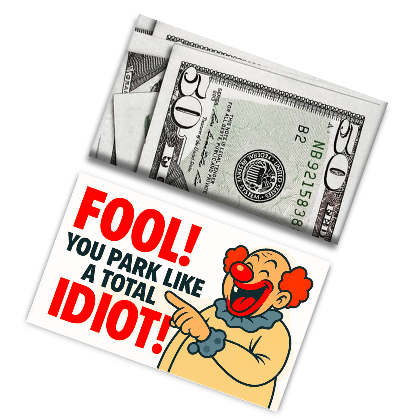 50 Pack Fake $50 Parking Prank Cards – Funny Gag Ticket to Fool Bad Parkers gallery
