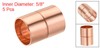 5pcs Straight Copper Coupling Fittings 5/8 Inch ID Welding Joint for HVAC Air gallery