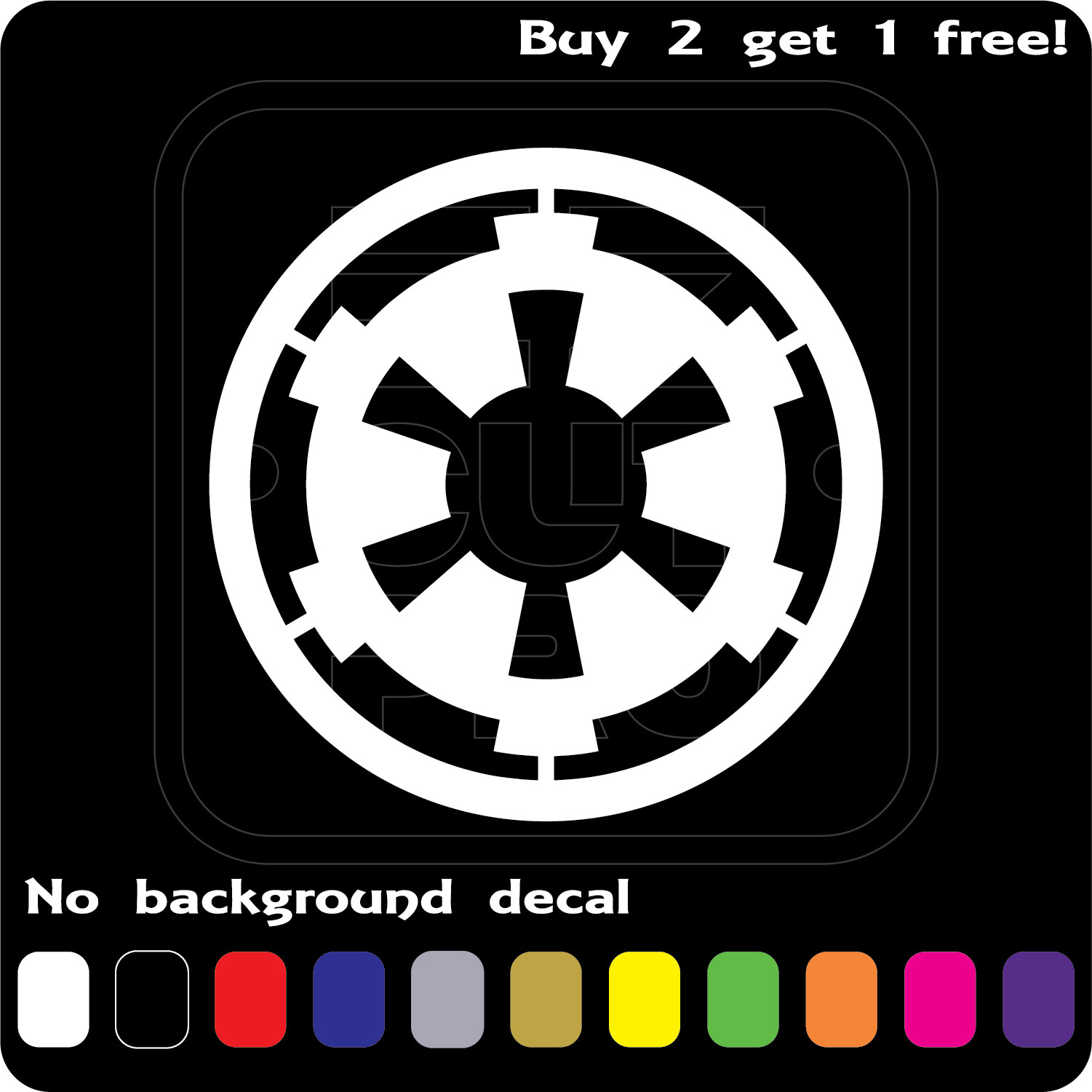 STAR WARS LOGO GALACTIC EMPIRE STICKER VINYL DECAL CAR WINDOW Buy2Get1Free gallery