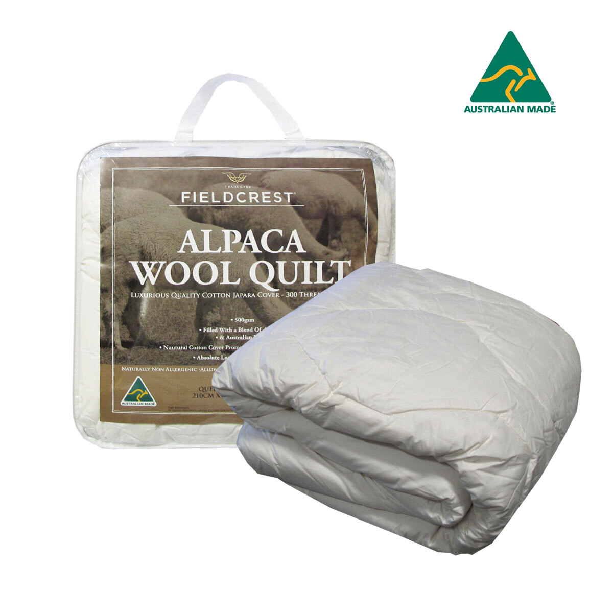 500GSM Alpaca Wool Blend Quilt Queen gallery