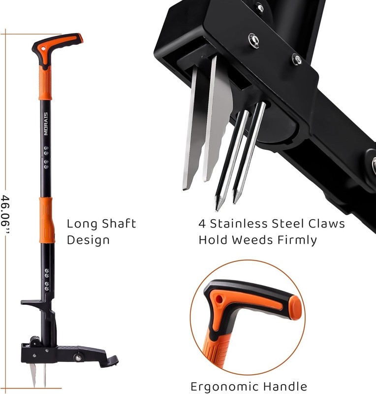 Weed Puller Tool, 12" or 46" Stand Up Weed Puller Heavy Duty Garden Tool gallery