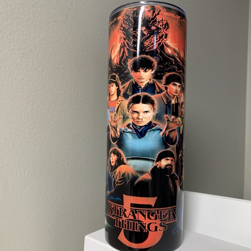 Stranger Things 20oz Double Wall Stainless Steel Tumbler Cup New gallery
