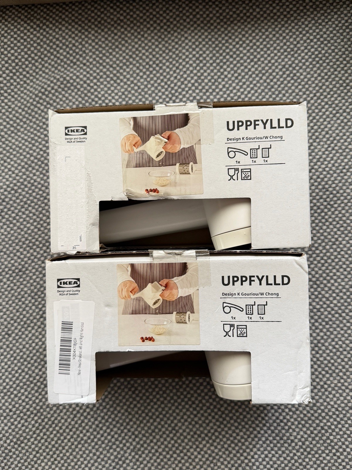 IKEA UPPFYLLD Rotary Cheese Grater PACK OF 2 Manual Handheld Kitchen Graters gallery